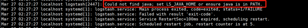 Logstash:Start request repeated too quickly无法启动